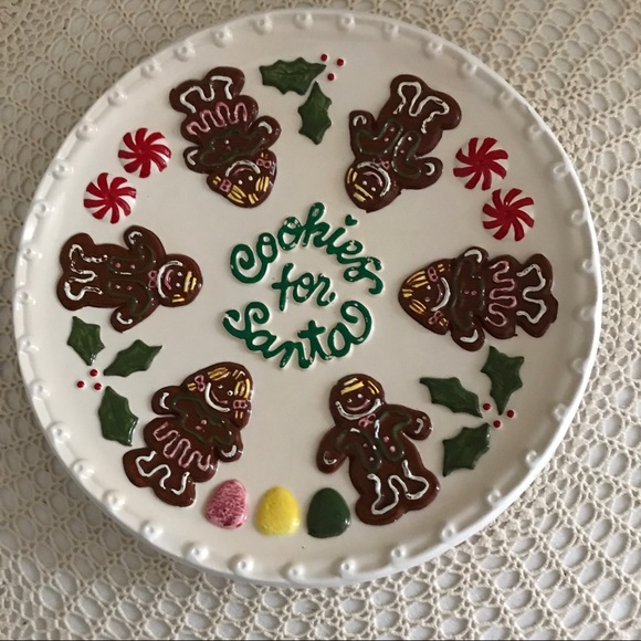 Vintage 1994 “COOKIES FOR SANTA” Plate Holiday Decor - Picture 1 of 6